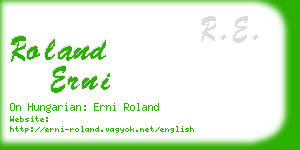 roland erni business card